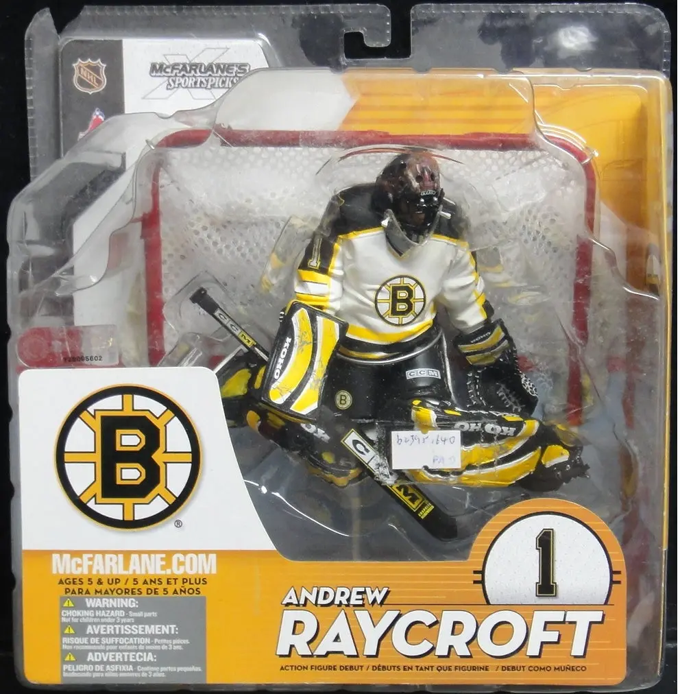 麥法蘭 國家冰球聯盟 東部聯盟 大西洋分區 波士頓棕熊 Mcfarlane Toys Nhl Nhlpa Mcfarlane's Sportspicks Series 9 National Hockey League Eastern Conference Atlantic Division Boston Bruins 1 Andrew Raycroft Action Figure Debut 71414 (Pa-0) B23951640 1
