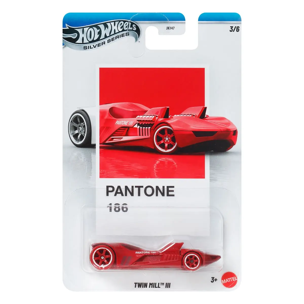 Hot Wheels 2026 Pantone Collection Silver Celebration Series 1:64 Scale Twin Mill-Iii Featuring Classic Colors & Artistic Packaging For Collectors 1