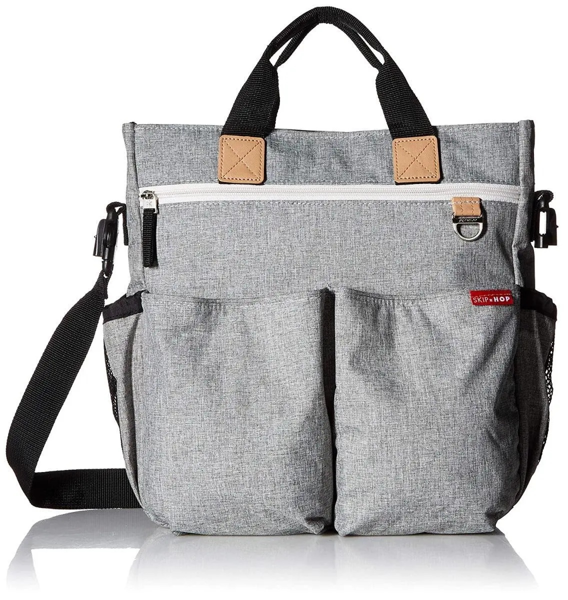 Skip Hop Duo Signature Grey Melange - Diaper Bags For Ages 0-2 Years 1