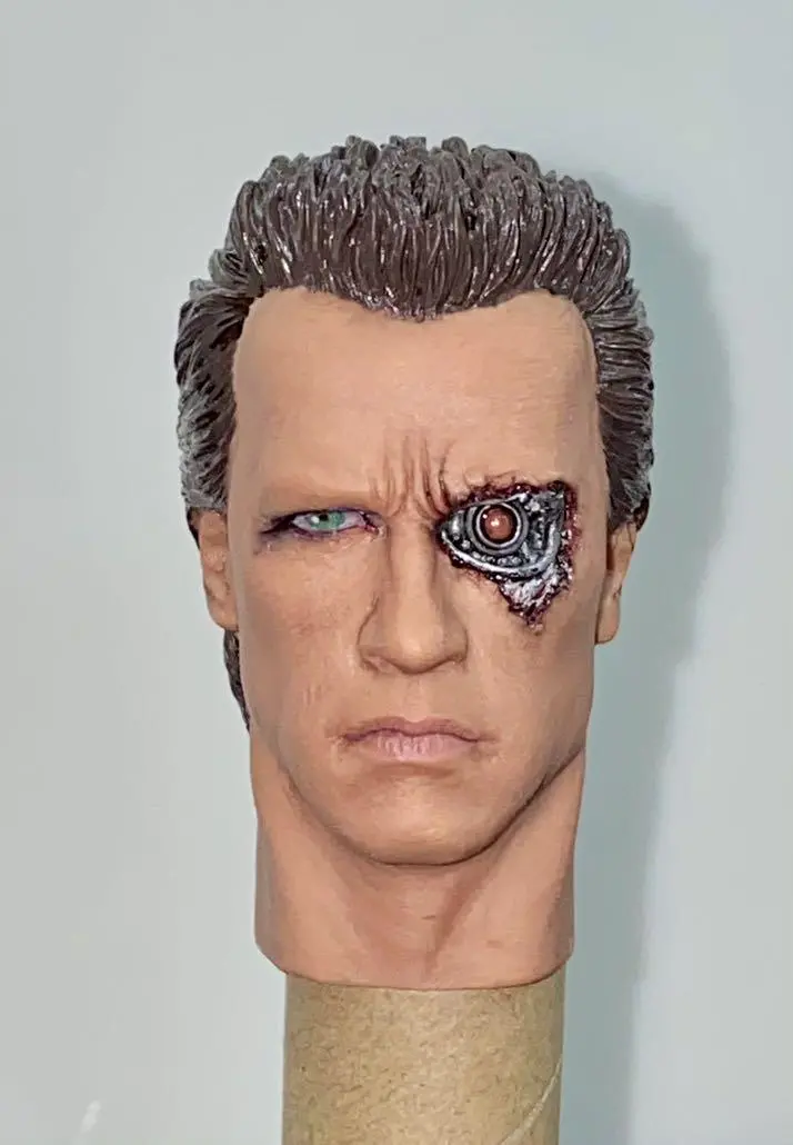 1:6 Toys Custom Hot Movie 散件 未來戰士 The Terminator (T1) - T800 頭雕 Head Sculpt (Piu80sa) 1