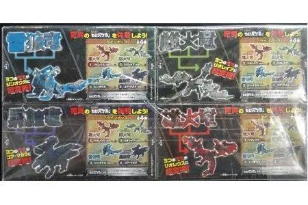 Bandai 82912 魔物獵人 超變換文字 雄火龍 雌火龍 雷狼龍 黑蝕龍 盒蛋套裝 Monster Hunter Cho Henkan Mojibakeru Liokeus Liairea Jin Ouga Goa Magara Set (Epc-79-48S) L 2