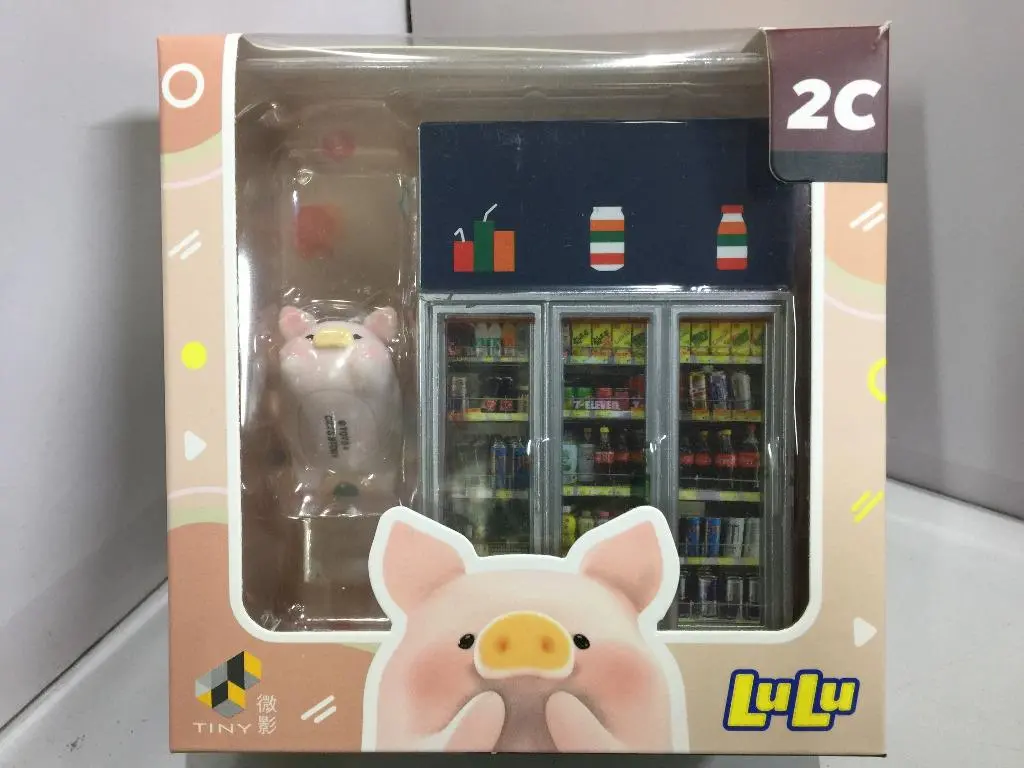Toyeast Tiny 1/35 2C Lulu 7-Eleven 迷你飲品櫃 X 伸展 Lulu 豬 Ats35011 00075 (C1120-45) 1