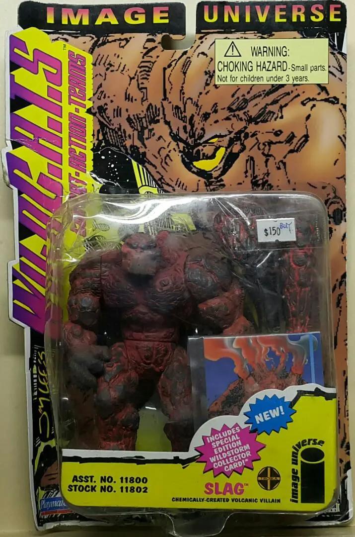 Playmates 11802 李鏞哲 野貓特攻隊 熔渣 Wildstorm Jim Lee's Wild C.A.T.S Covert-Action-Teams Slag Chemically-Created Volcanic Villain (Buy) L 1