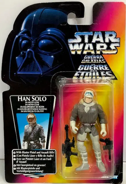 Kenner Star Wars 星球大戰 The Power Of The Force Han Solo In Hoth Gear With Blaster Pistol &Amp; Assault Rifle Spk-69587 倉 ( 32057）European Version 歐洲版 1