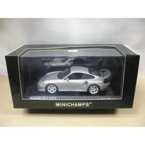 Minichamps 1/43 Porsche 911 Gt2 2001 Grey Metallic (430 060125) (06200) (Piu122) 1