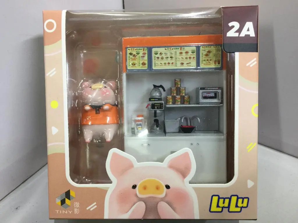 Toyeast Tiny 1/35 2A Lulu 7-Eleven 迷你 Hot Shot 組合櫃 X 店員 Lulu 豬 Ats35009 00073 (C1120-43) 1