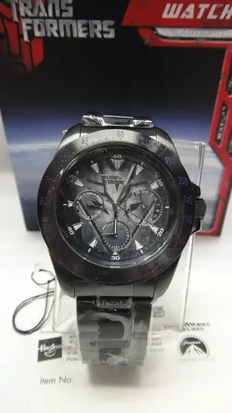 Hasbro 孩之寶 變形金剛 電影版 狂派標誌 鋼帶手錶 F款 Transformers Watch Type F Decepticon Logo (Piu/Ry6-60) B9380084 2