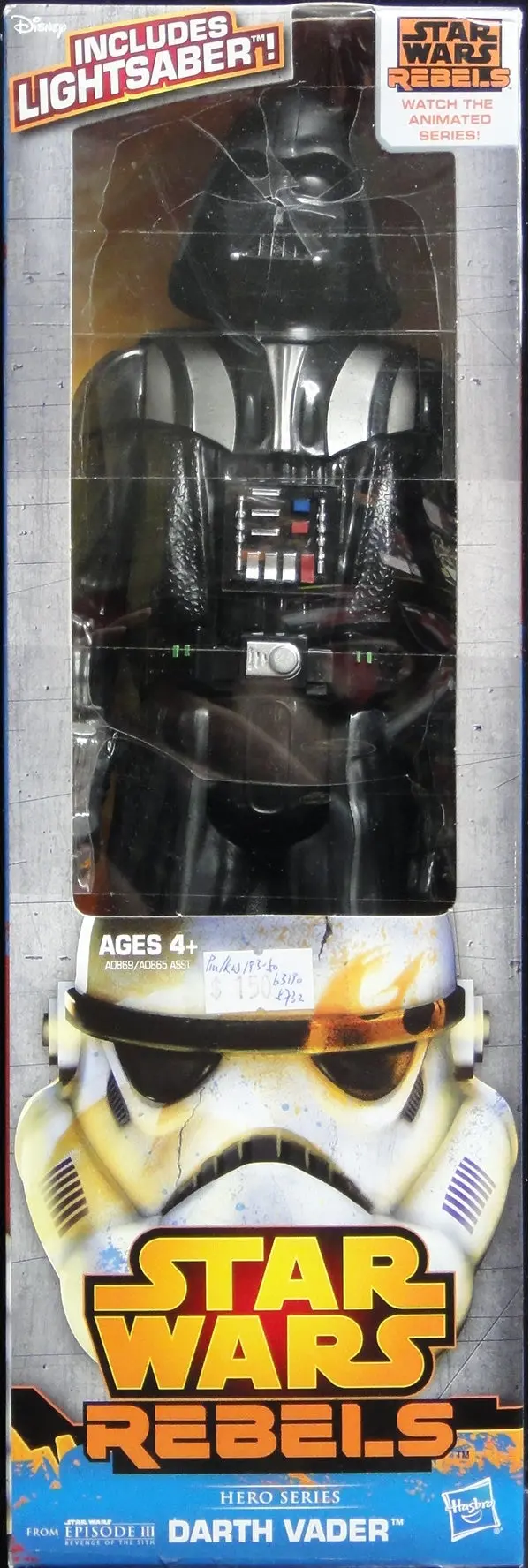 Hasbro 星球大戰 黑武士 Star Wars Rebels Hero Series Darth Vader Action Figure 98655 (Piu/Kw193-50) 1