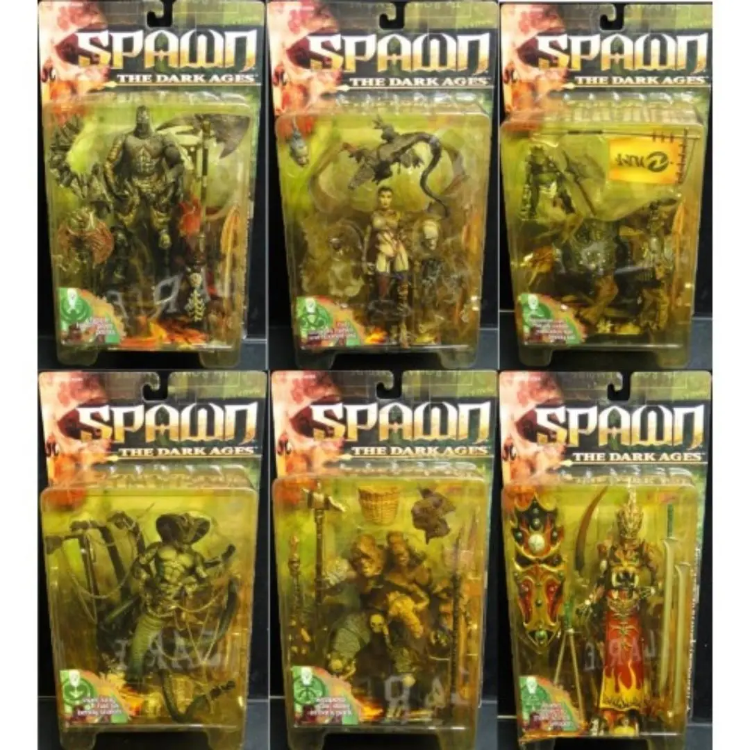 Mcfarlane Spawn 14 Black Heart Necromancer Iguantus Tuskadon Viper Tormentor Csw 1