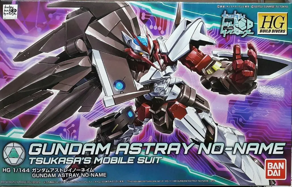 Bandai 30452 高達創戰潛行者 司馬司 迷惘高達 無名 模型 Hg Gundam Build Divers 012 Gundam Astray No-Name Tsukasa's Mobile Suit Model Kit (Epc-2107-25) 存 1