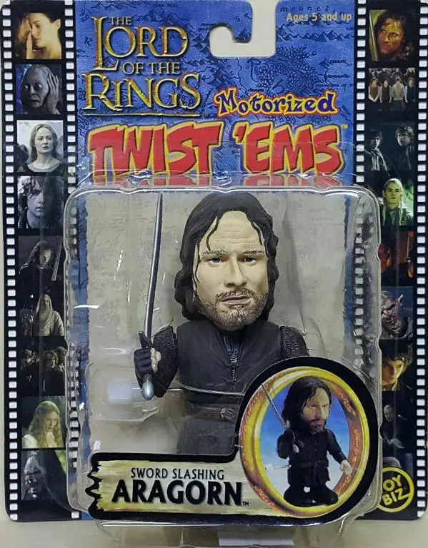 Toy Biz 81426 魔戒 亞拉岡 維高摩天臣 上鍊步行公仔 The Lord Of The Rings Motorized Twist 'Ems Sword Slashing Aragorn Viggo Mortensen (Lotr) 1138348124 店/Sa 1