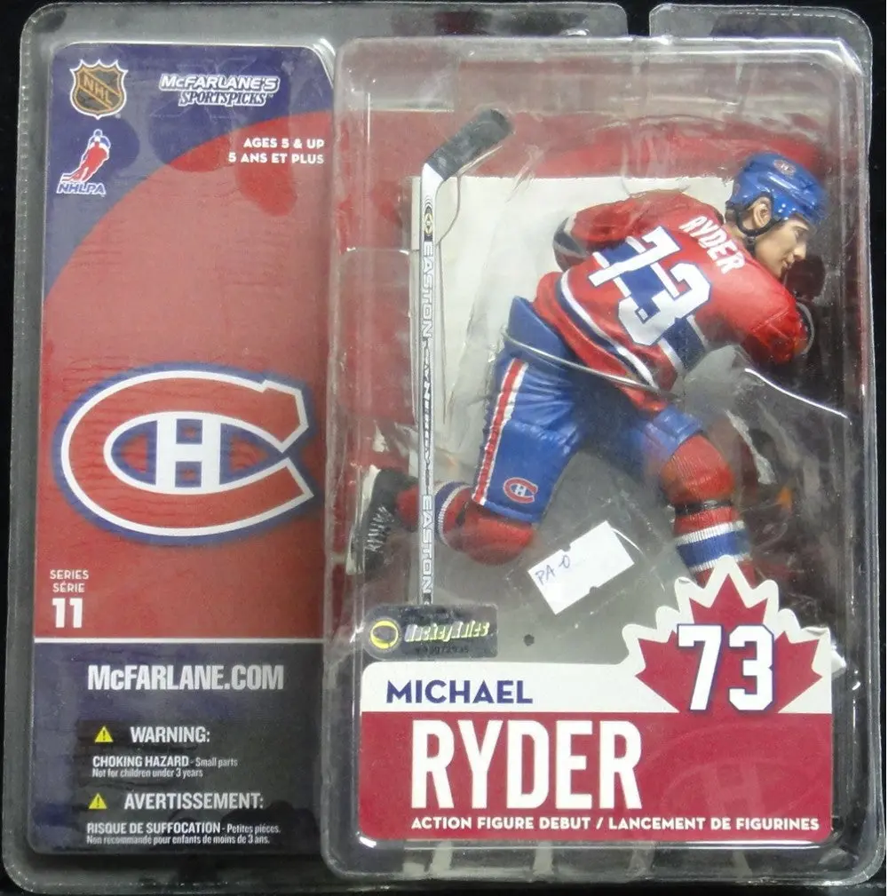 麥法蘭 國家冰球聯盟 東部聯盟 大西洋分區 滿地可加拿大人 Mcfarlane Toys Nhl Nhlpa Mcfarlane's Sportspicks Series 11 National Hockey League Eastern Conference Atlantic Division Montreal Canadiens 73 Michael Ryder Action Figure Debut 75243 (Pa-0) 1
