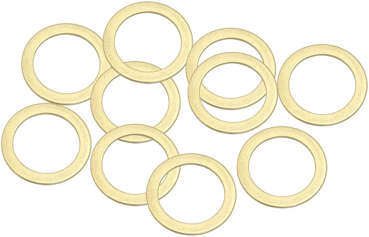 22Mm Id × 30Mm Od Metric Brass Flat Washers – Pack Of 100 1