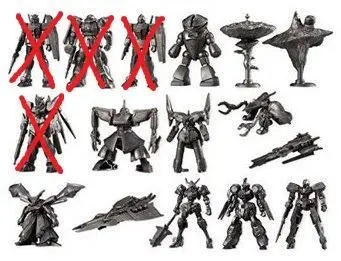 Bandai 機動戰士 高達 名鑑 Gundam Mini Kit Collection Make In 2 Mins 透明版 12種 盒蛋 2345911 (Epc-1037-80) 2