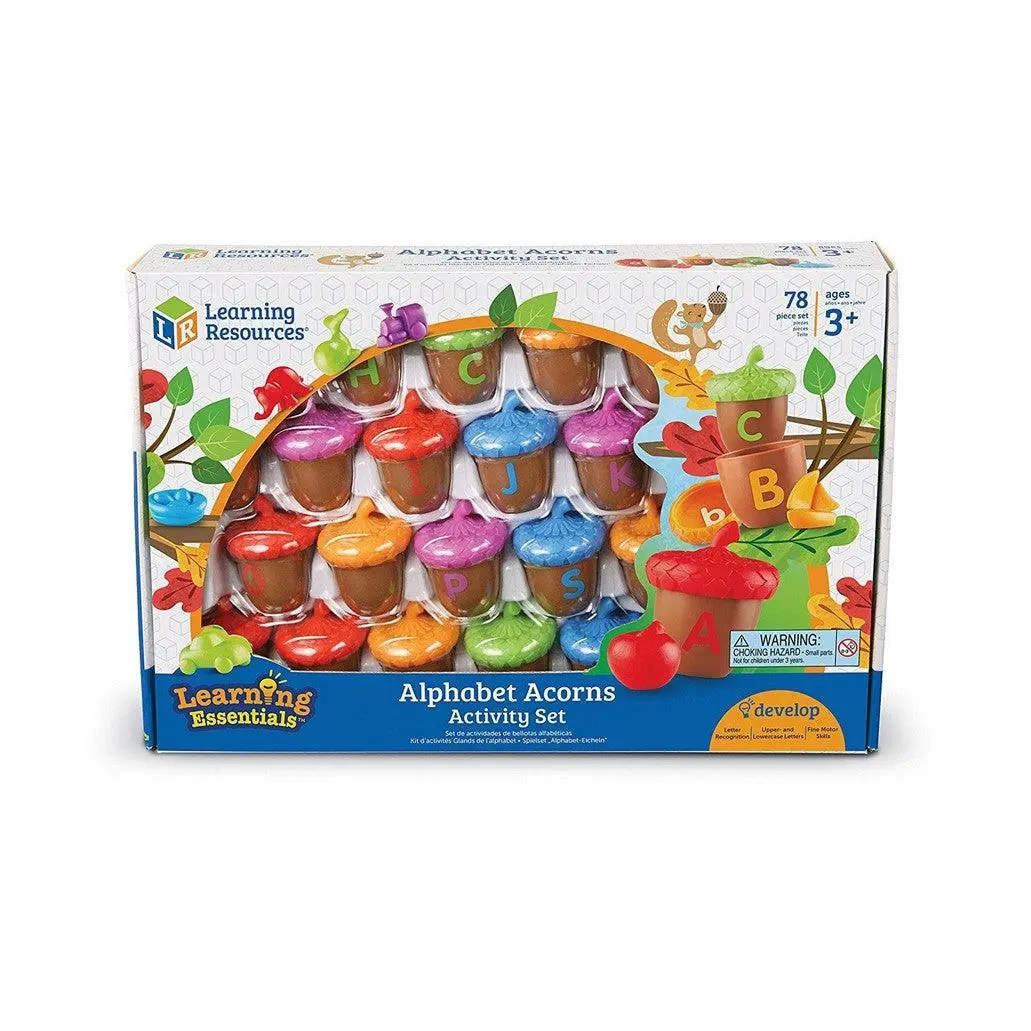 Learning Resources Alphabet Acorns Activity Set Multicolor 1