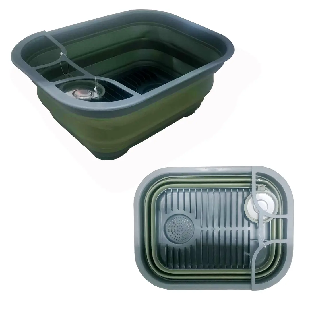Collapsible Sink / Drying Rack - Army Green 1