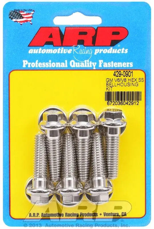 Stainless Steel Bellhousing Bolt Kit – Hex Head, Corrosion-Resistant 1