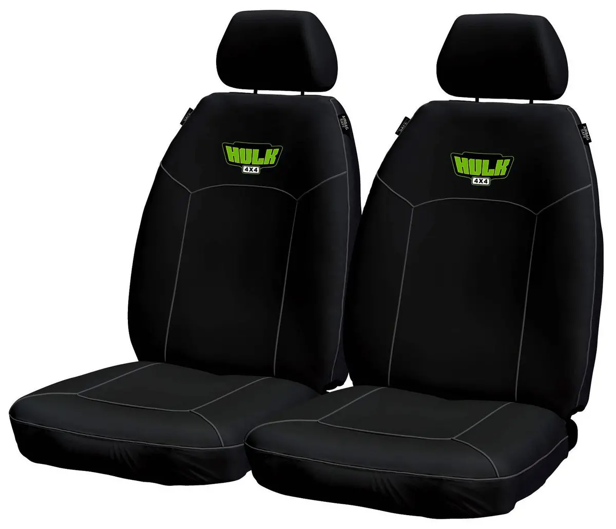 Universal Heavy Duty Canvas Seat Covers | Front | Black 1