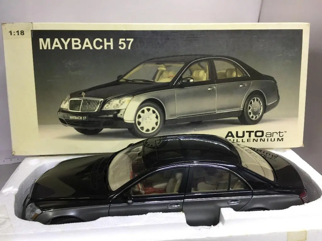 Autoart 1/18 Maybach 57 Swb Caspian Black Himalayas Grey Middle (76151) (Buy) 1