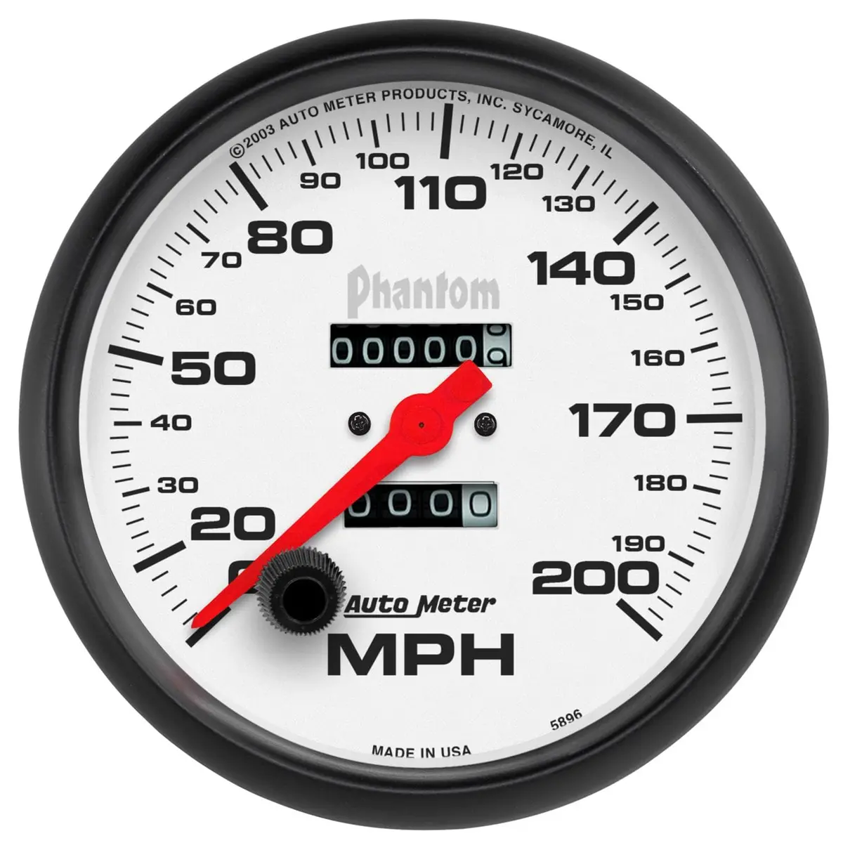Autometer Phantom Series Speedometer – 5-Inch Digital Display With Programmable Calibration 1