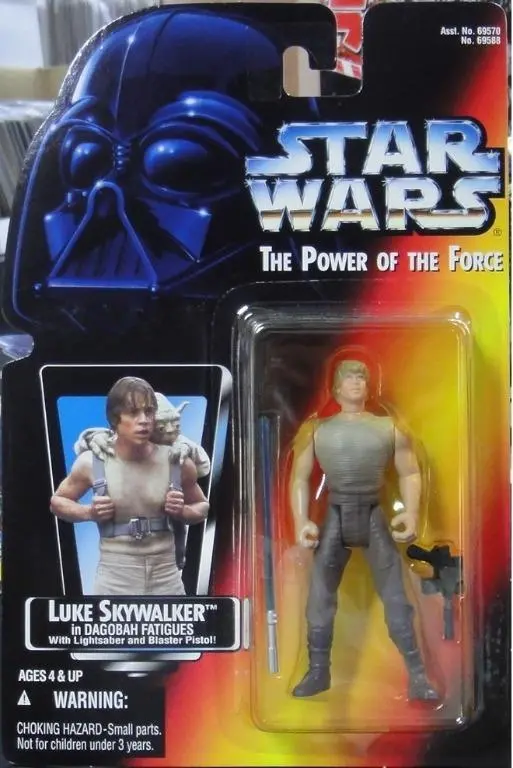 Kenner 69588 星球大戰 Luke Skywalker 短劍版 Star Wars Power Of The Force In Dagobah Fatigues With Lightsaber And Blaster Pistol (Buy-Spk 倉) 1