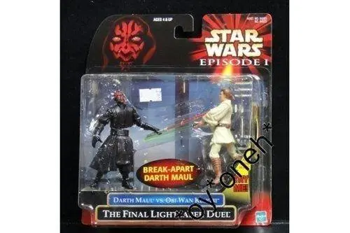 Tomy 60841 Star Wars Darth Maul Obi Wan Kenobi Final Lightsaber Duel 日版 (Buy-Spk) 1