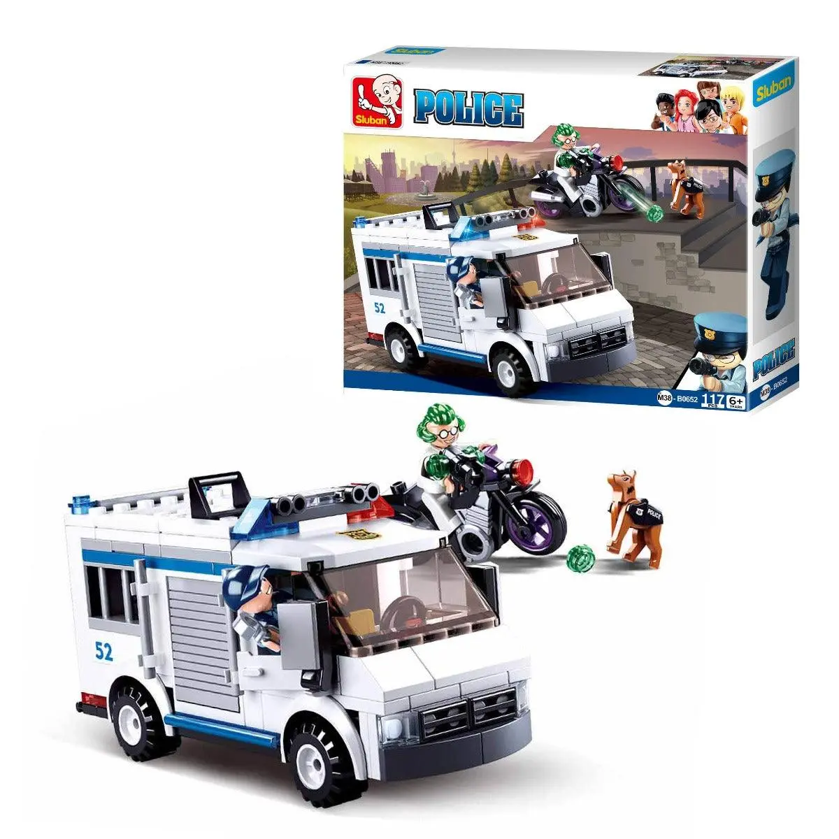 Sluban Police Escort Vehicle Building Blocks For Ages 6+ 1