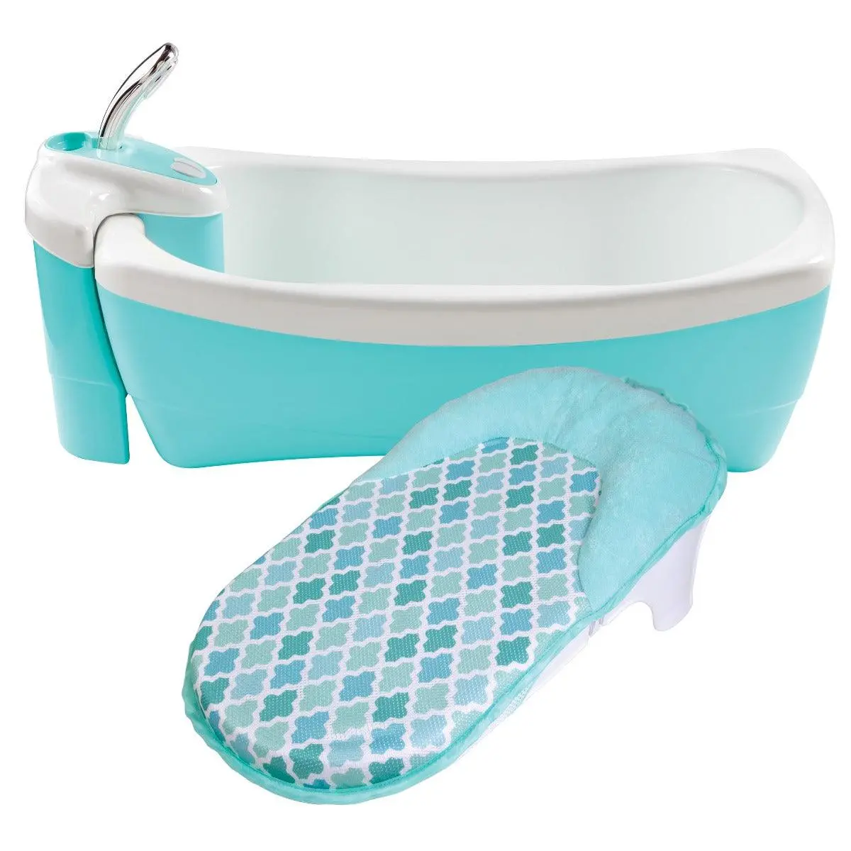 Summer Infant Lil Luxuries Refresh Bath Tub Neutral - Bath Tub For Ages 0-12 Months 1