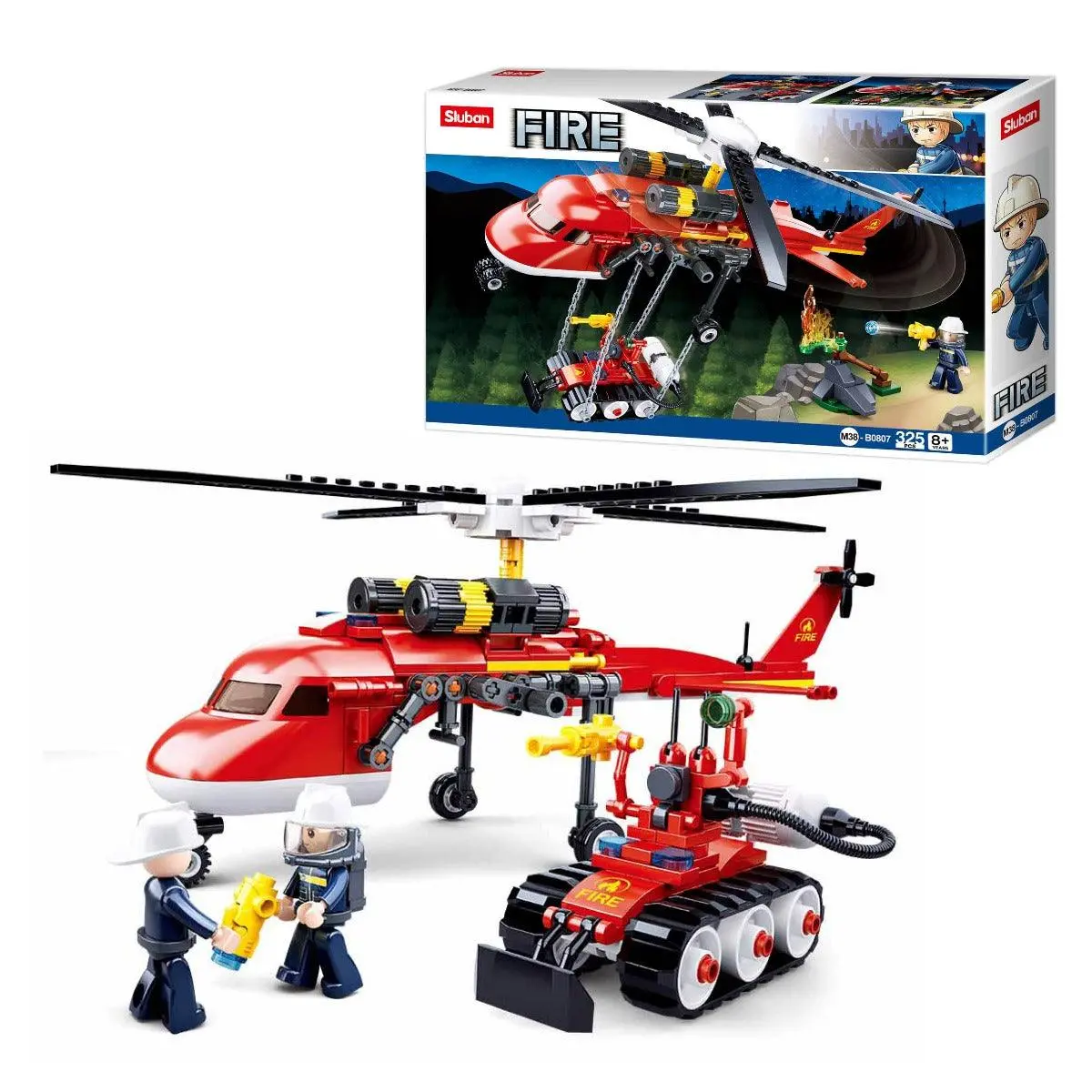 Sluban Fire Helicopter Building Blocks For Ages 8+ 1