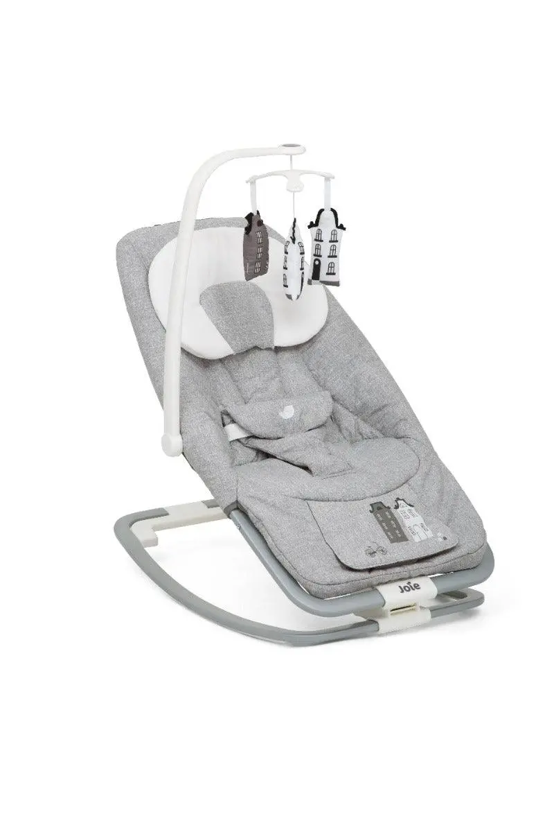 Joie Dreamer Rocker And Bouncer Petite City - With 3 Position Reclining Seat For Ages 0-1 Years 1