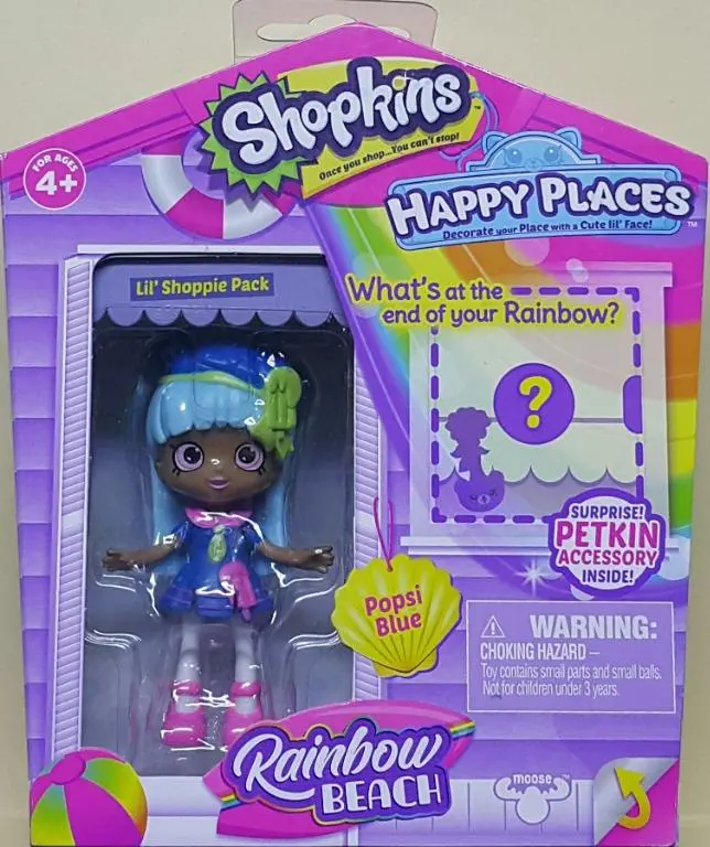 Moose 56841 Shopkins Happy Places Rainbow Beach Popsi Blue (Epc-2288-12) L 1