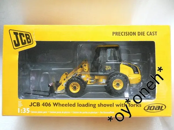 Joal 1/35 Jcb 406 Wheeled Loading Shovel With Forks (002788) (Piu91) 1