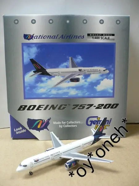 Gemini Jets 1/400 National Airlines 國家航空 Boeing 757-200 N506na (Gjnat050) (70050) (Pa0) 1