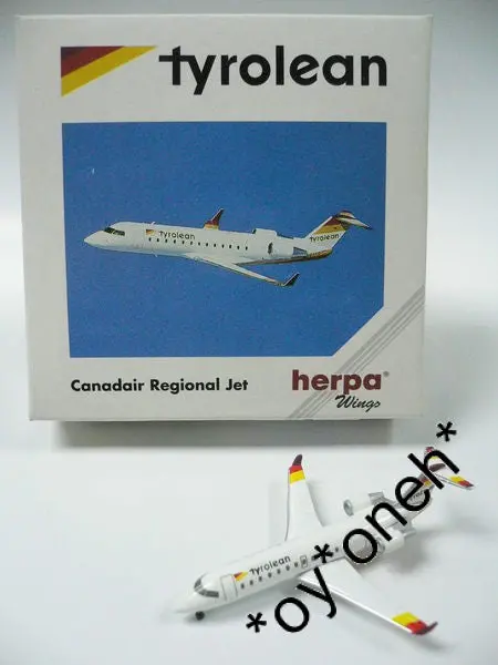 Herpa Wings 1/500 Tyrolean Canadair Regional Jet (511117) (Buy) 1