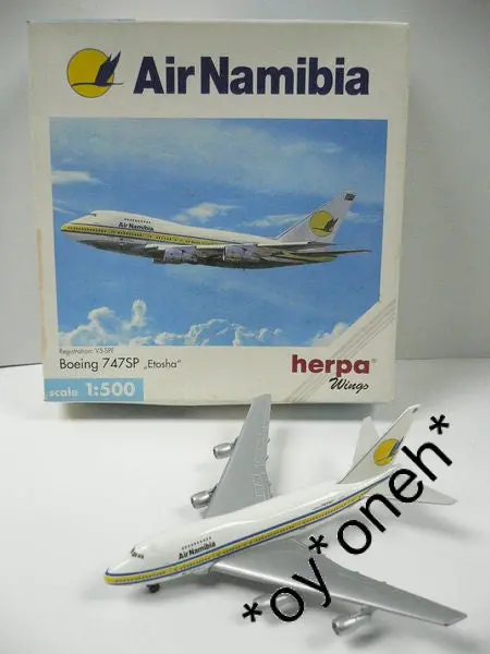 Herpa Wings 1/500 Air Namibia Boeing 747Sp &Quot;Etosha&Quot; V5-Spf (502573) (Buy) 1