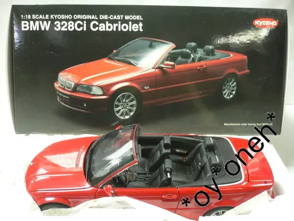 Kyosho 1/18 Bmw 328Ci Cabriolet Red 08504R (07147) (C802-245) 1