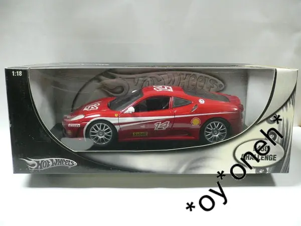 Hotwheels 1/18 Ferrari F430 Challenge #14 (74012) (Ml115-12) 1