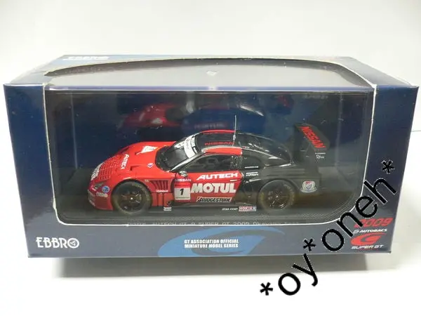 Ebbro 1/43 Nissan Skyline R35 Motul Autech Gt-R Super Gt 500 2009 Okayama Test Black #1 (44171) (Piu90) 1