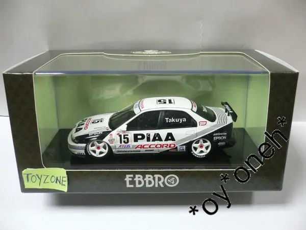 Ebbro 1/43 Piaa Honda Accord Vtec Jtcc 1996 #15 (45040) (Piu390) Last 1