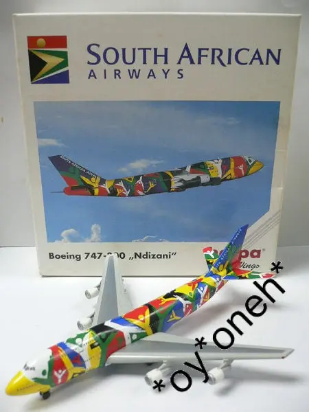Herpa Wings 1/500 South African Airways Boeing 747-300 &Quot;Ndizani&Quot; Zs-Saj (503938) (Wkg) 1