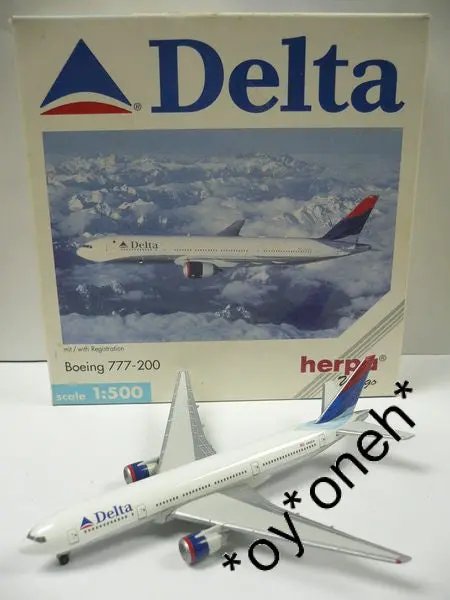Herpa Wings 1/500 Delta Boeing 777-200 N863da (512206) 1