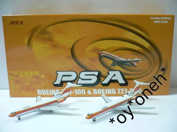 Dragon Wings Jet-X 1/400 Psa Boeing 727-100 &Amp; Boeing 727-200 N977ps N559ps (Jx015) (Piu84) 1