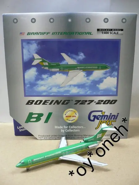 Gemini Jets 1/400 Braniff International Bi Boeing 727-200 N453bn (Gjbnf183) (70183) (Piu40) 1