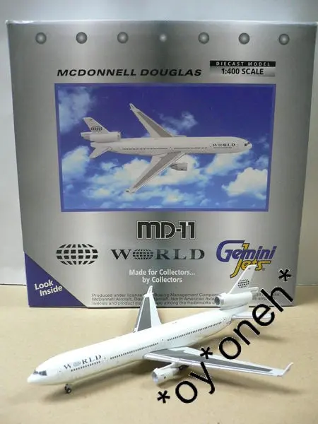 Gemini Jets 1/400 World Mcdonnell Douglas Md-11 N277wa (Gjwoa152) (70152) (Piu30) 1