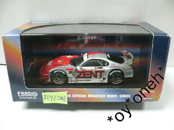 Ebbro 1/43 Toyota Zent Cerumo Supra Super Gt 500 2005 #38 Silver Red (43695) (Piu110) 1