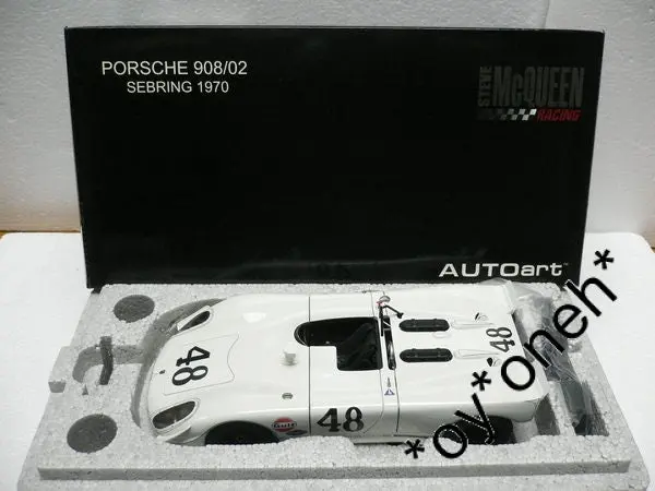 Autoart 1/18 Porsche 908/02 Green Park Sebring 1970 Second Position #48 (87072) (Piu300) 1