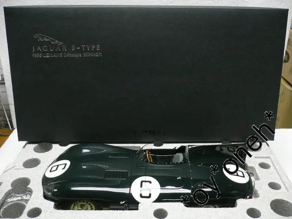 Autoart 1/12 Jaguar D-Type Lemans 24Hr Race 1955 Winner J.M.Hawthorn/I.L.Bueb #6 (12062) (Piu2000) 1
