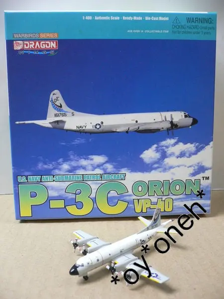 Dragon Wings 1/400 U.S. Navy Anti-Submarine Patrol Aircraft 洛歇 P-3C Orion Vp-40 (55674) (Piu20) 1