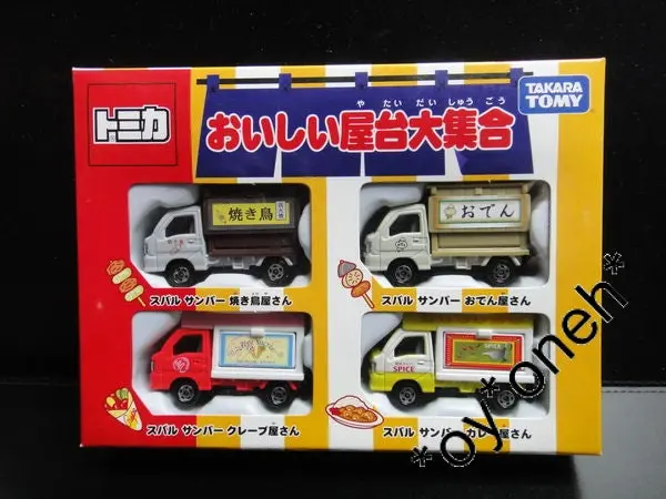 Takara Tomy Tomica 78583 美味屋台大集合 料理 4 Car Subaru Pack Set 78583 (Piu-35 倉) B33007500 1