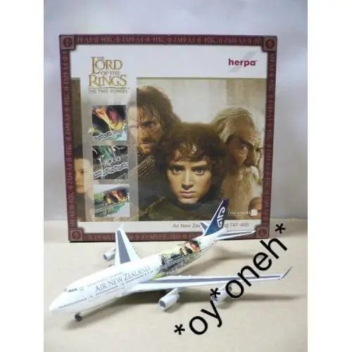 Herpa 1/400 Air New Zealand 新西蘭航空 "Lord Of The Rings" "Frodo" Boeing 747-400 Zk-Nbv (560894) (Piu60) 1